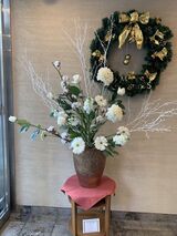 フロントのお花～クリスマス～