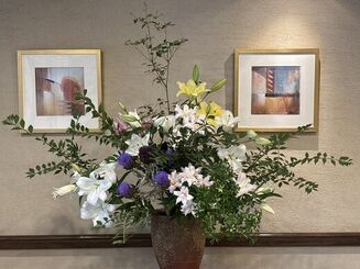 フロントのお花