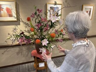 フロントのお花