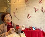 節分の設え👹、フロントのお花