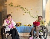 夏の設え、フロントのお花
