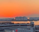 沈み行く夕日...