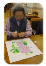 ちぎり絵の作成