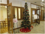 1階ロビーのクリスマス設え