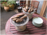 七輪の会「炭の香り」～秋の味覚! 焼き芋～