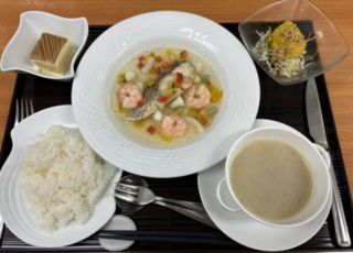 選べるおかず～姫鯛と魚介のアクアパッツァ～