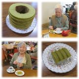 抹茶のバウムクーヘン
