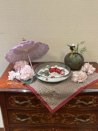 梅雨の時期の模様替え