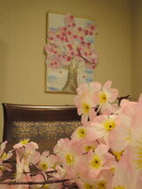 手作り空間～桜の貼り絵～