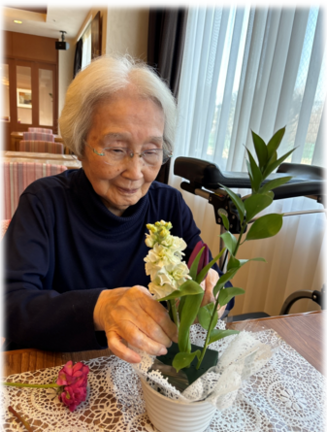 お花のビュッフェ