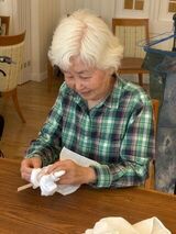 絞り染め体験