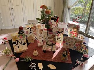 干支を描く～花咲く 絵葉書づくり～