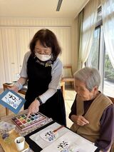 花咲く書道「うちわ作り」