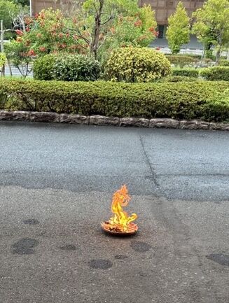 迎え火・送り火を行いました