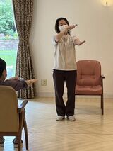 縄跳びで体操！