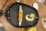 ホットプレートとバウムクーヘン