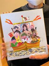 福を招く「ちぎり絵」
